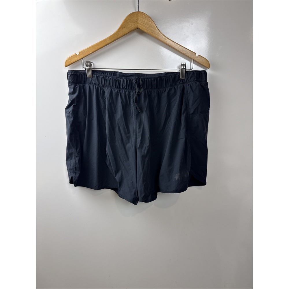 HOKA ONE ONE Running Shorts Mens XL Black Split Hem Built-In Liner Athletic